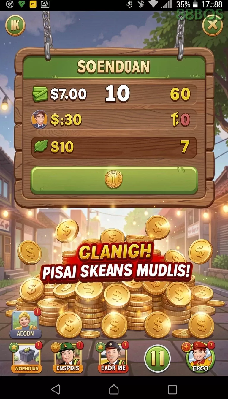 Cuplikan layar SLOST8808 — menu navigasi