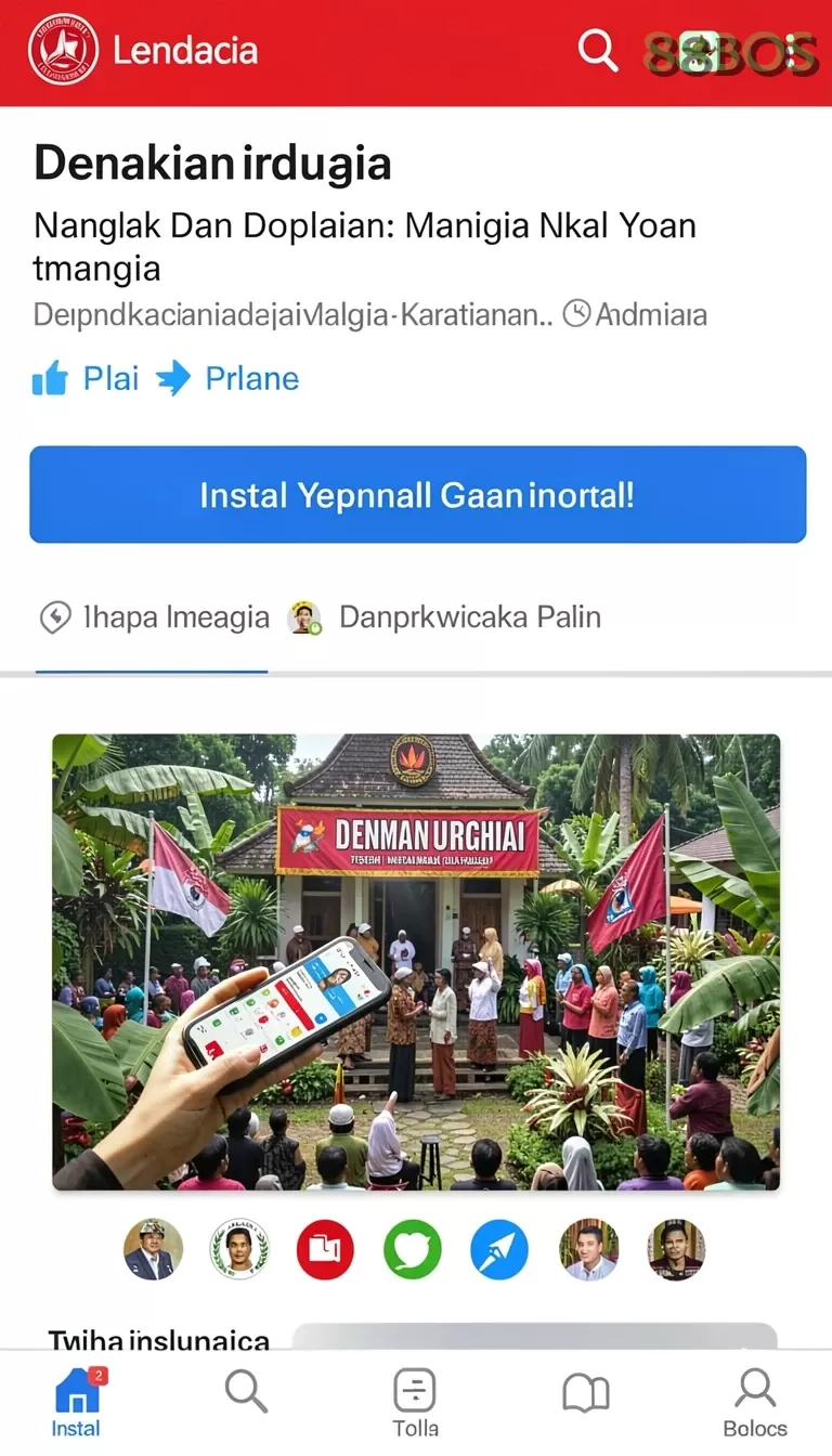 Cuplikan layar JAYA89 — menu navigasi